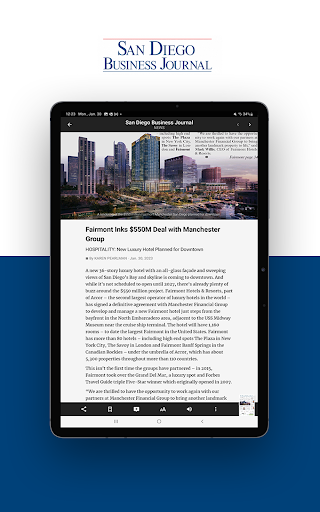 San Diego Business Journal ekran görüntüsü