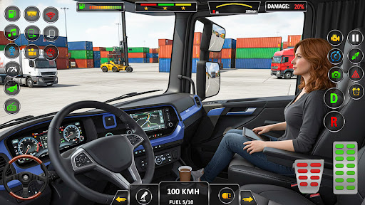 American Cargo Truck Games 3D ekran görüntüsü