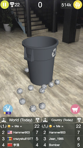 Paper Bin AR: office games ekran görüntüsü