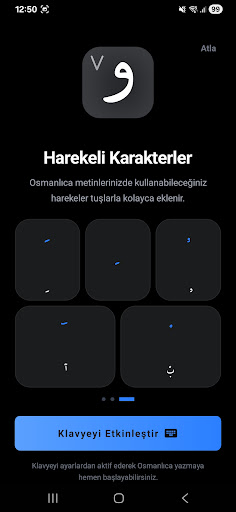 Osmanlıca Klavye ekran görüntüsü