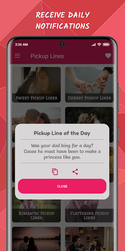 Pickup Lines and Flirty Texts ekran görüntüsü
