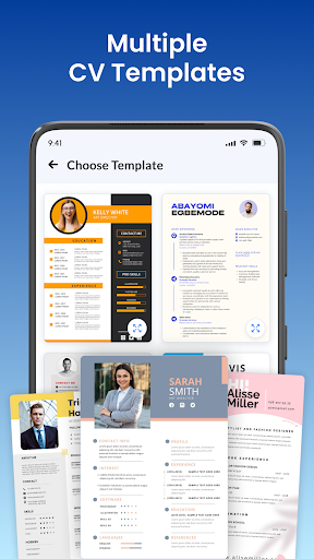 şablonlu pdf CV oluşturucu ekran görüntüsü