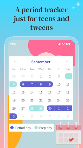 Luna Period Tracker For Teens ekran görüntüsü