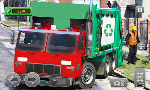 Road Sweeper Garbage Truck Sim ekran görüntüsü