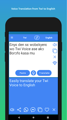 English to Twi Translator ekran görüntüsü
