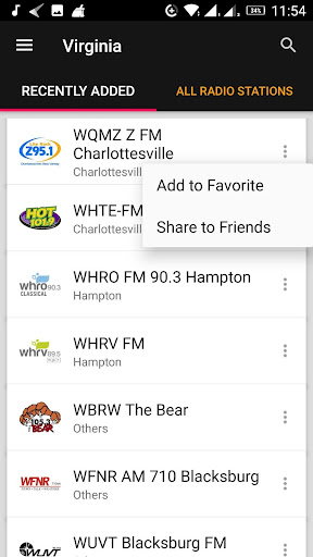 Virginia Radio Stations - USA ekran görüntüsü
