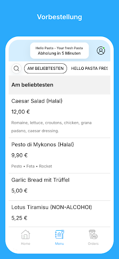 Hello Pasta - Your fresh Pasta ekran görüntüsü