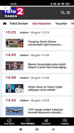 TELE2 Haber ekran görüntüsü