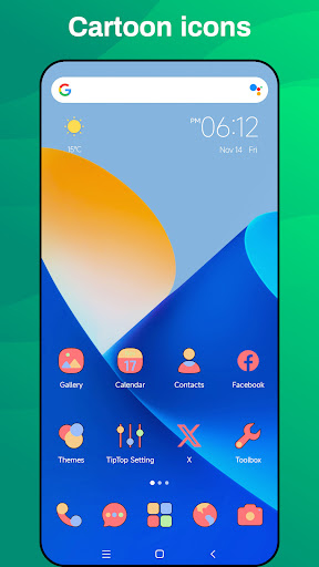 TipTop Launcher for Android 16 ekran görüntüsü