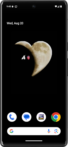 Text on Live Wallpaper ekran görüntüsü