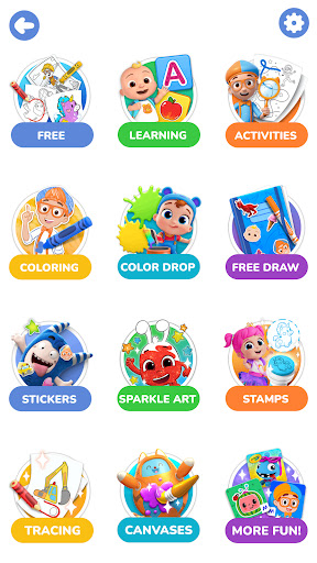 Coloring with Blippi & Friends ekran görüntüsü