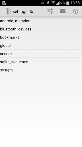SQLite Editor ekran görüntüsü