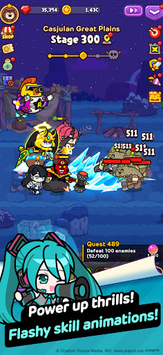 LINE Idle Rangers AFK RPG ekran görüntüsü