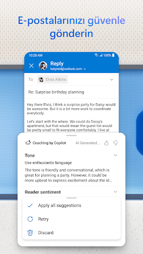 Microsoft Outlook ekran görüntüsü