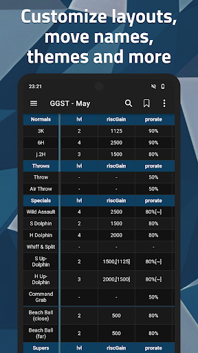 FAT - Fighting Game Frame Data ekran görüntüsü
