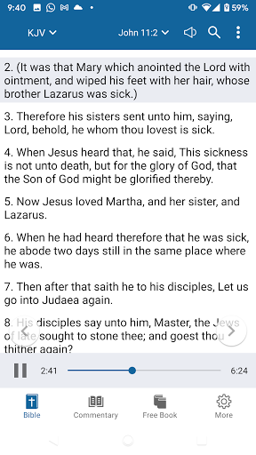 Bible KJV - Text and Audio ekran görüntüsü