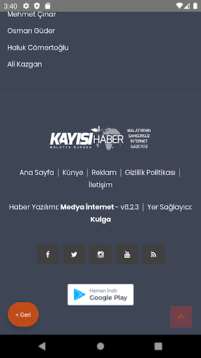 Kayısı Haber ekran görüntüsü