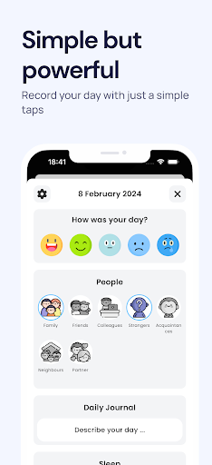 Blissful Journal, Mood Tracker ekran görüntüsü