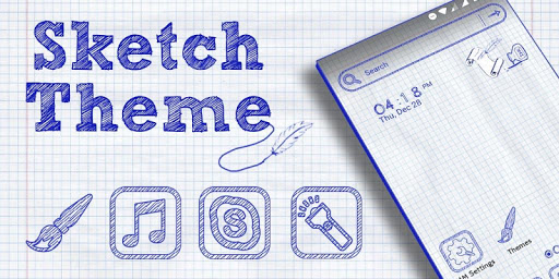 Sketch Launcher Theme ekran görüntüsü