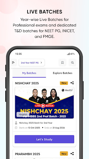 PW MedEd for NEET PG/FMGE/MBBS ekran görüntüsü