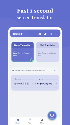Gaminik: Auto Screen Translate ekran görüntüsü