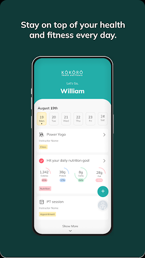 Kokoro Health and Fitness ekran görüntüsü