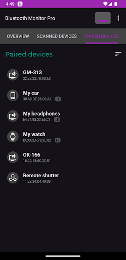 Bluetooth Monitor Pro ekran görüntüsü