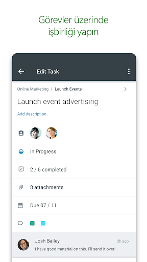 Microsoft Planner ekran görüntüsü