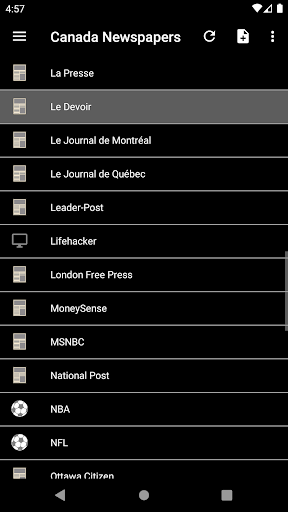 Canada Newspapers ekran görüntüsü
