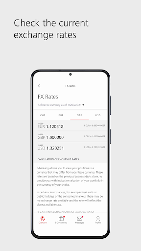 UBS WMJE: Mobile Banking ekran görüntüsü