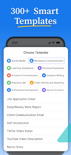 Daily AI Writer: Email, Letter ekran görüntüsü