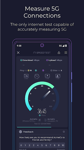Speedtest by Ookla ekran görüntüsü