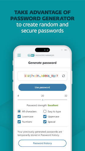 ESET Password Manager ekran görüntüsü