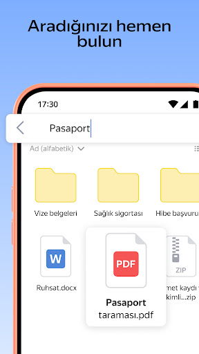 Yandex.Disk ekran görüntüsü