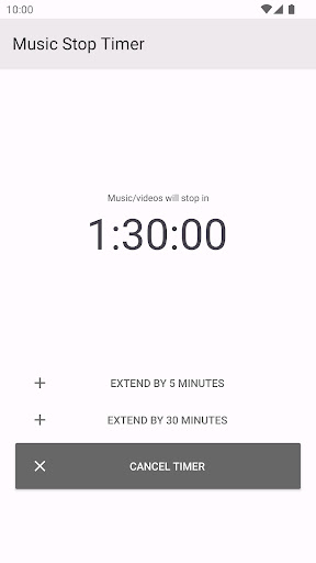 Music Stop Timer (Sleep Timer) ekran görüntüsü