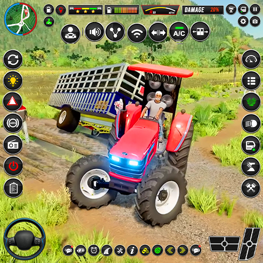 Indian Tractor Farm Driving 3d
