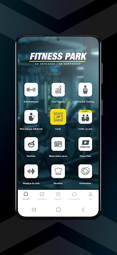 Fitness Park App ekran görüntüsü