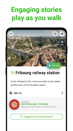 Fribourg Tour Guide:SmartGuide ekran görüntüsü
