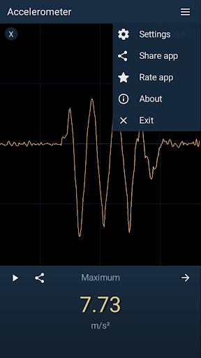 Accelerometer ekran görüntüsü