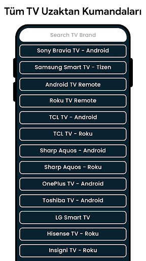 tv uzaktan kumanda for All TV ekran görüntüsü