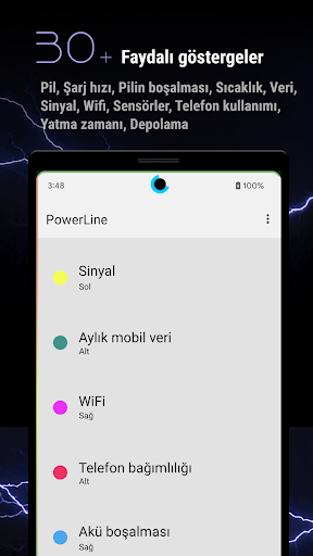 PowerLine: Akıllı göstergeler ekran görüntüsü