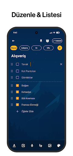 Notlar: Not defteri, notebook ekran görüntüsü