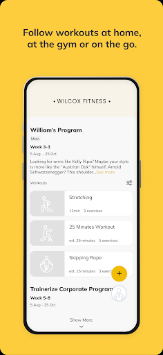 Wilcox Fitness Training ekran görüntüsü