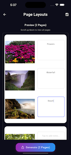 PDF Photos ekran görüntüsü