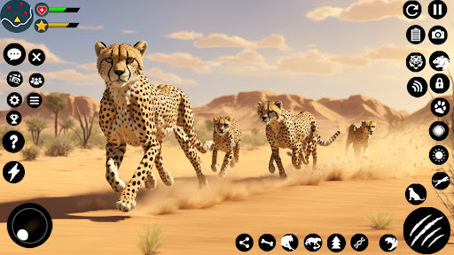 Vahşi Çita Aile Sim 3D ekran görüntüsü