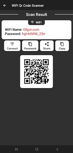 WiFi QR Password ekran görüntüsü