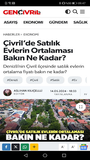 Genç Çivril Gazetesi ekran görüntüsü