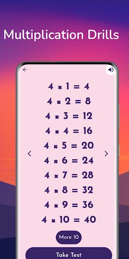 Basic Maths Workout - Tables ekran görüntüsü