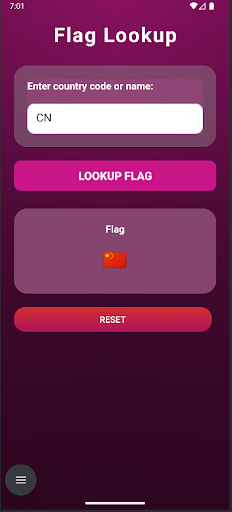 Flag Lookup ekran görüntüsü