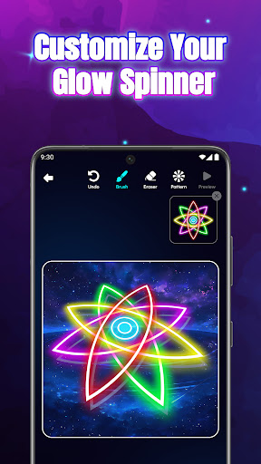 Glow Spinner: Finger Draw Art ekran görüntüsü